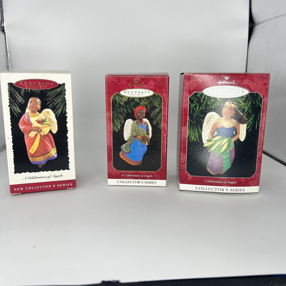 Hallmark Keepsake Celebration of Angels Ornament Collection One Signed 1990s
